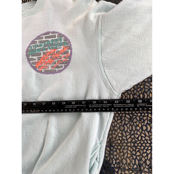 Vintage 80s Grey and orange Gotcha Upstreet Downhill Skate Sweatshirt Size L -XL - Picture 6 of 7